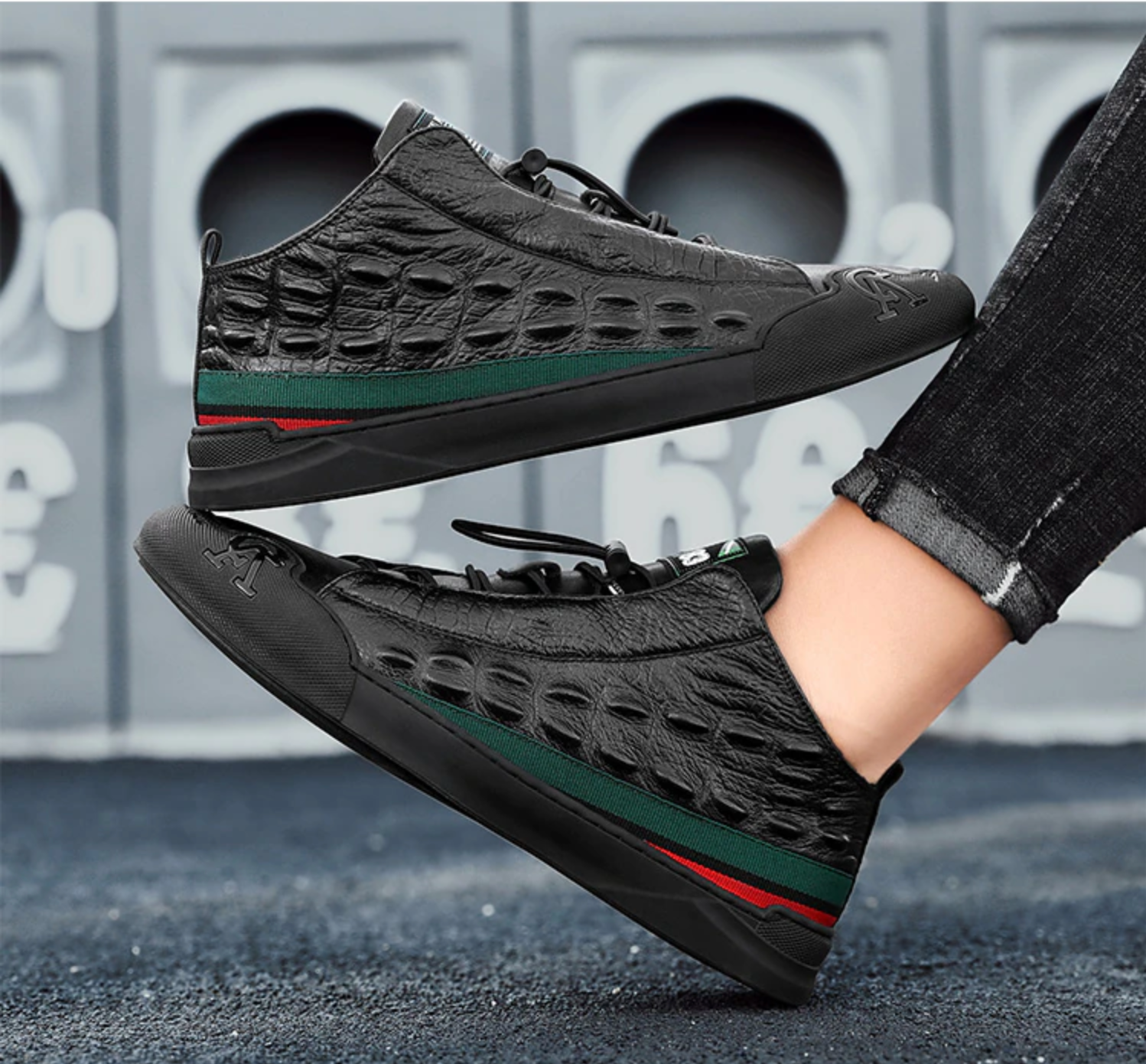 Krokodilo stiliaus batai 